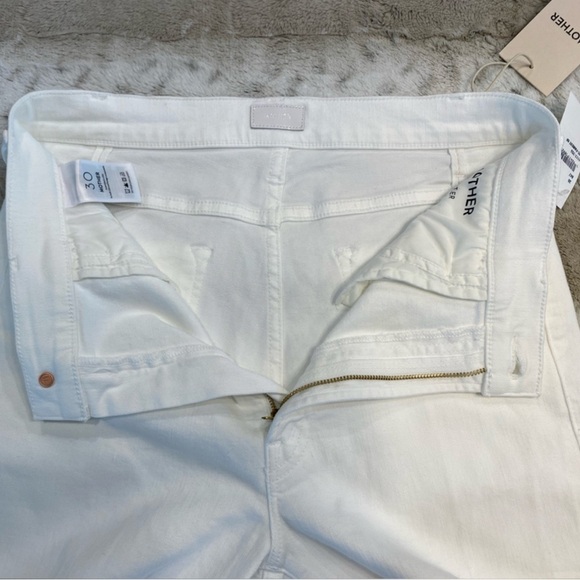 MOTHER The Hustler High Waist Fray Hem Ankle Color:Fairest Of Them All - Picture 7 of 15